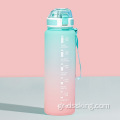 BPA δωρεάν μπουκάλι νερό διαρροή πλαστική φιάλη με δείκτες χρονοδιακόπτη